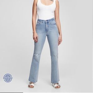 Gap 16 tall 70’s flare high rise worn once